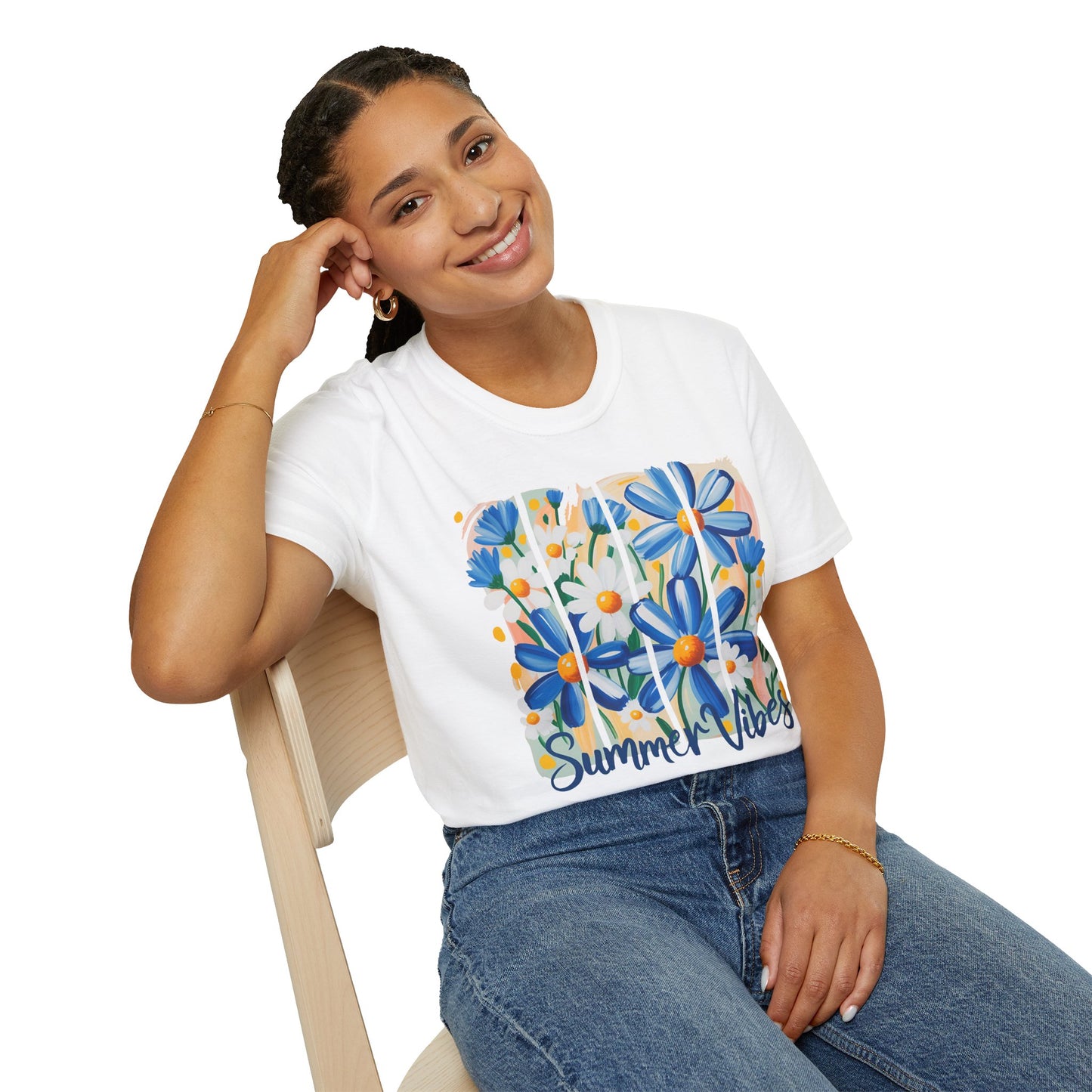 Summer Vibes T-Shirt | Floral Graphic Tee, Casual Wear, Gift for Her, Festival Outfit, Beachwear