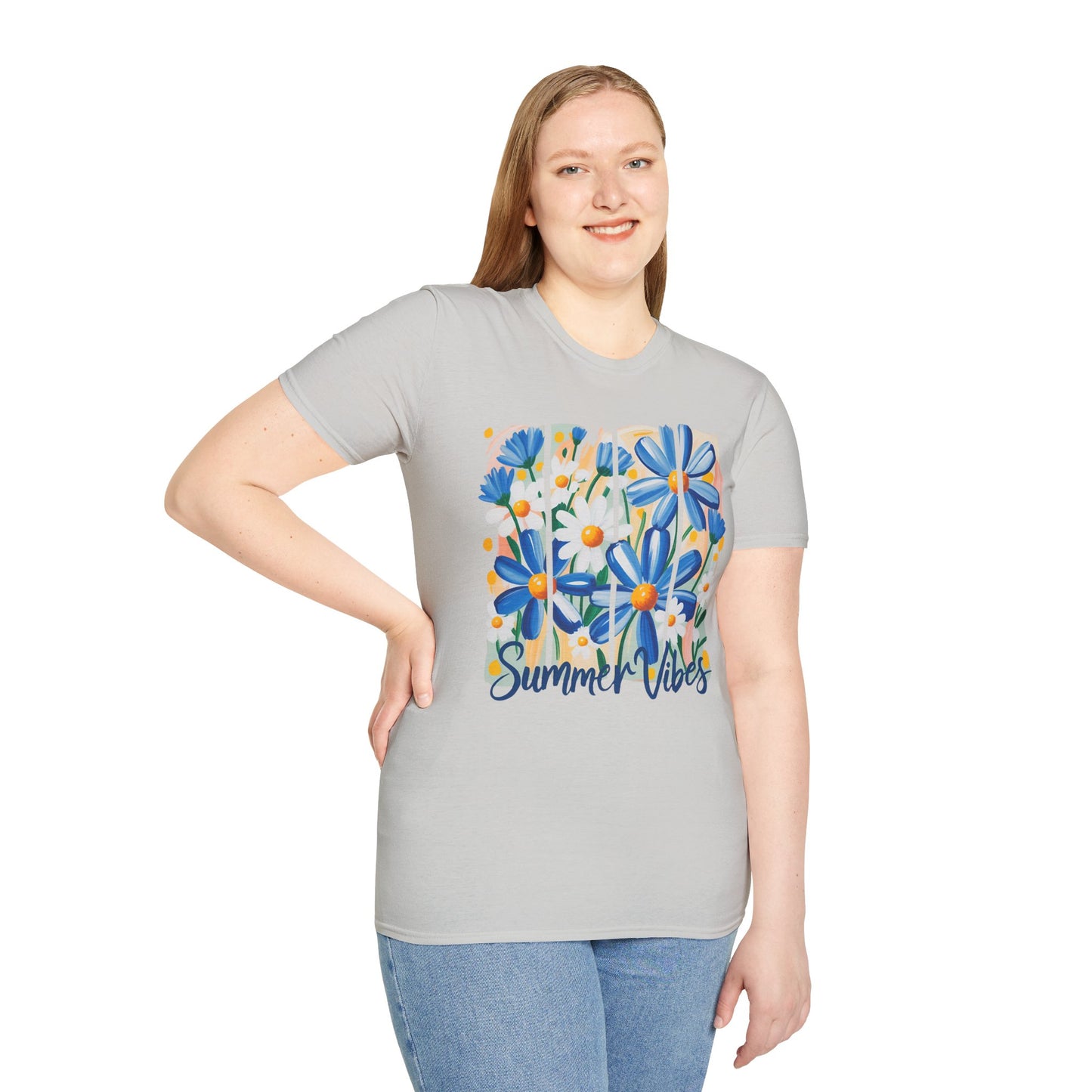 Summer Vibes T-Shirt | Floral Graphic Tee, Casual Wear, Gift for Her, Festival Outfit, Beachwear