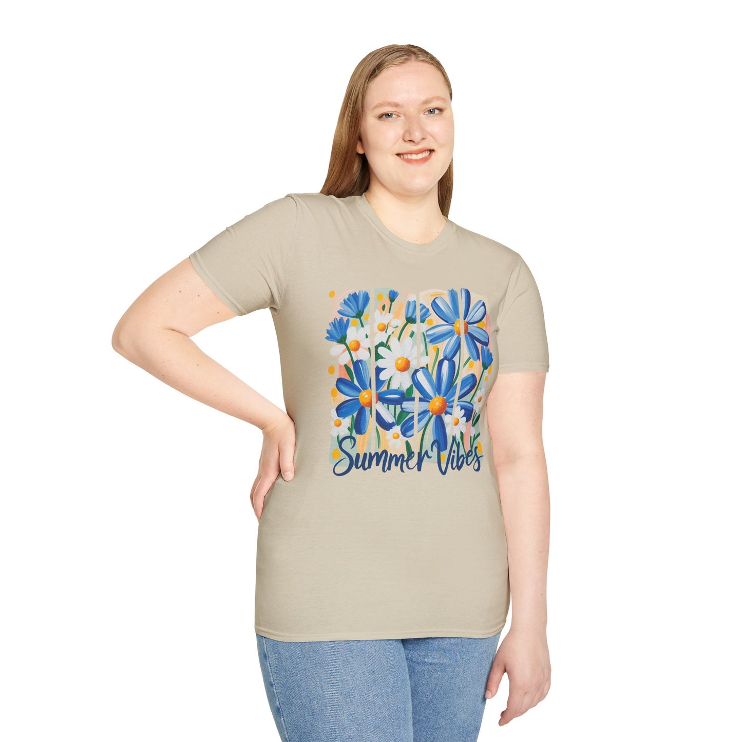 Summer Vibes T-Shirt | Floral Graphic Tee, Casual Wear, Gift for Her, Festival Outfit, Beachwear