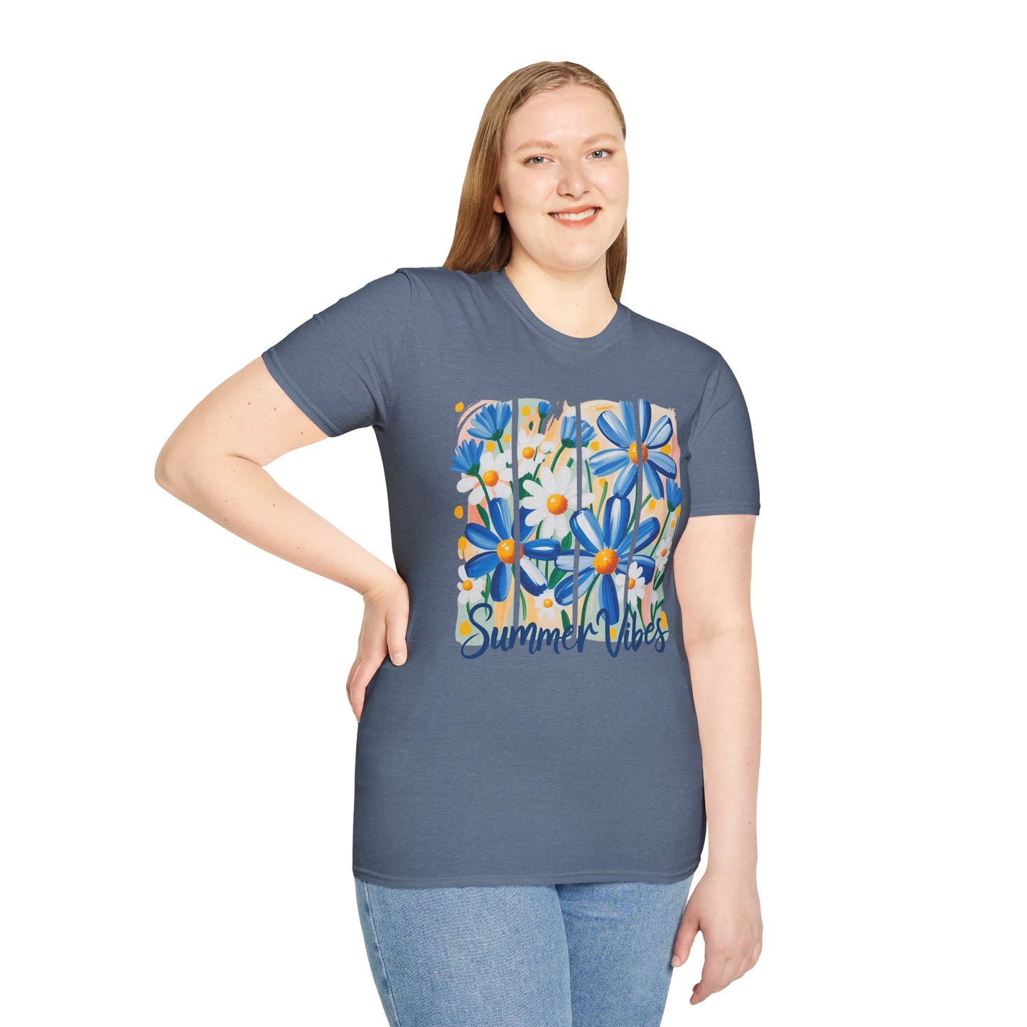 Summer Vibes T-Shirt | Floral Graphic Tee, Casual Wear, Gift for Her, Festival Outfit, Beachwear