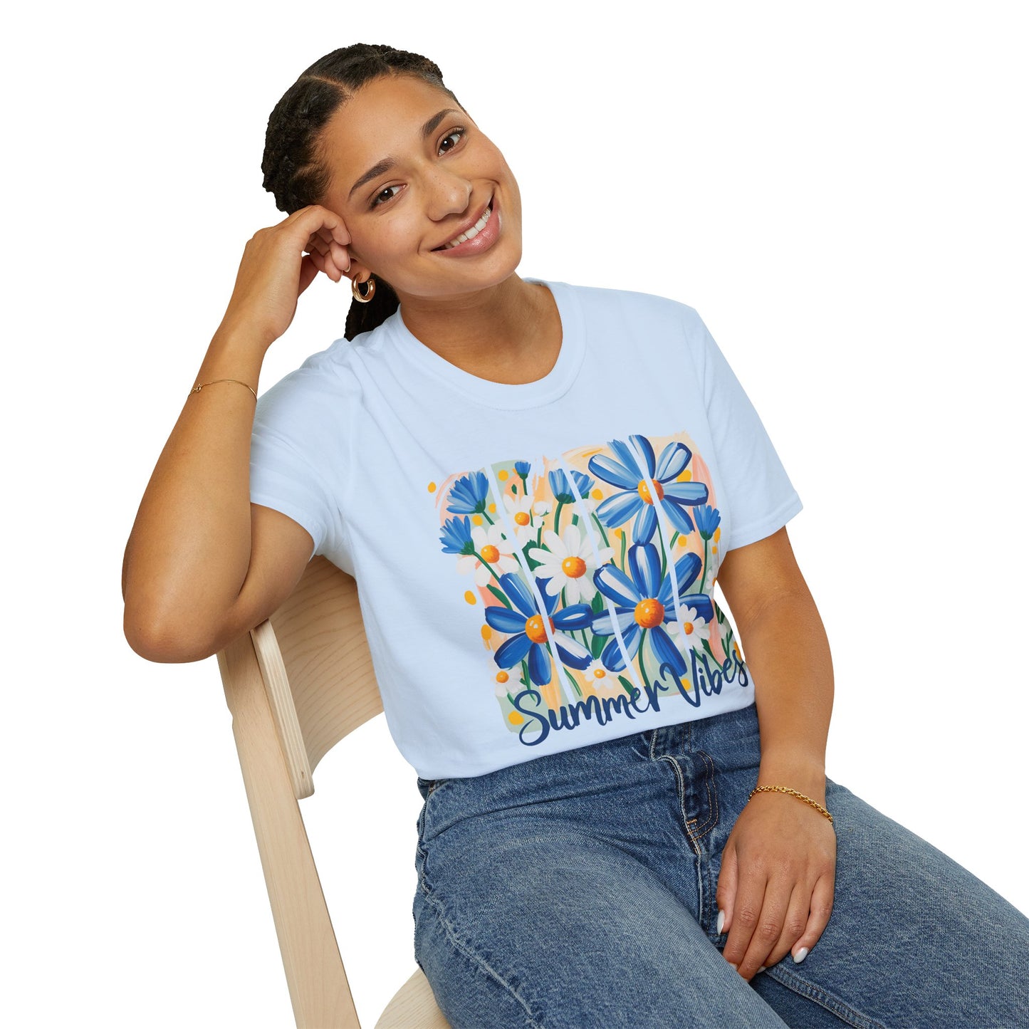 Summer Vibes T-Shirt | Floral Graphic Tee, Casual Wear, Gift for Her, Festival Outfit, Beachwear