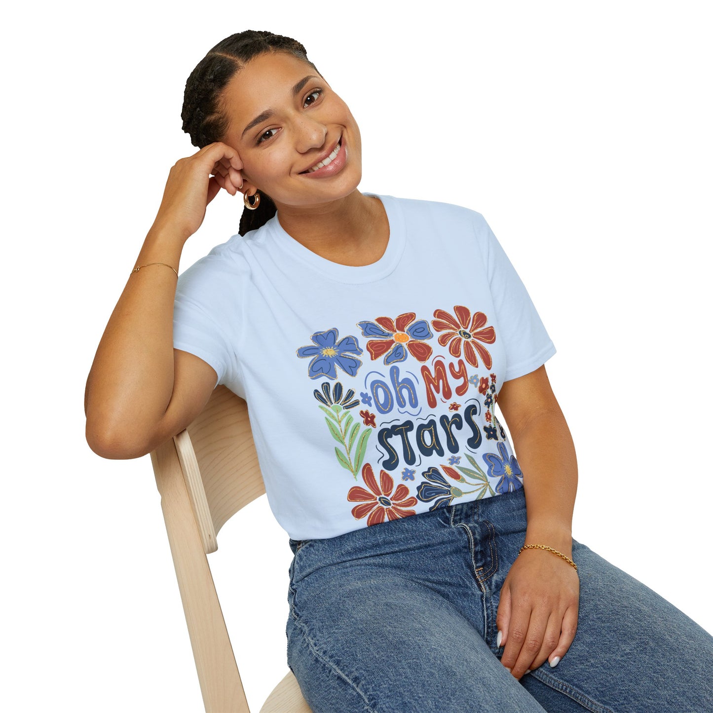 Oh My Stars, Boho floral, 4th of July, Casual Wear, Gift for Her, Festival Outfit, Beachwear