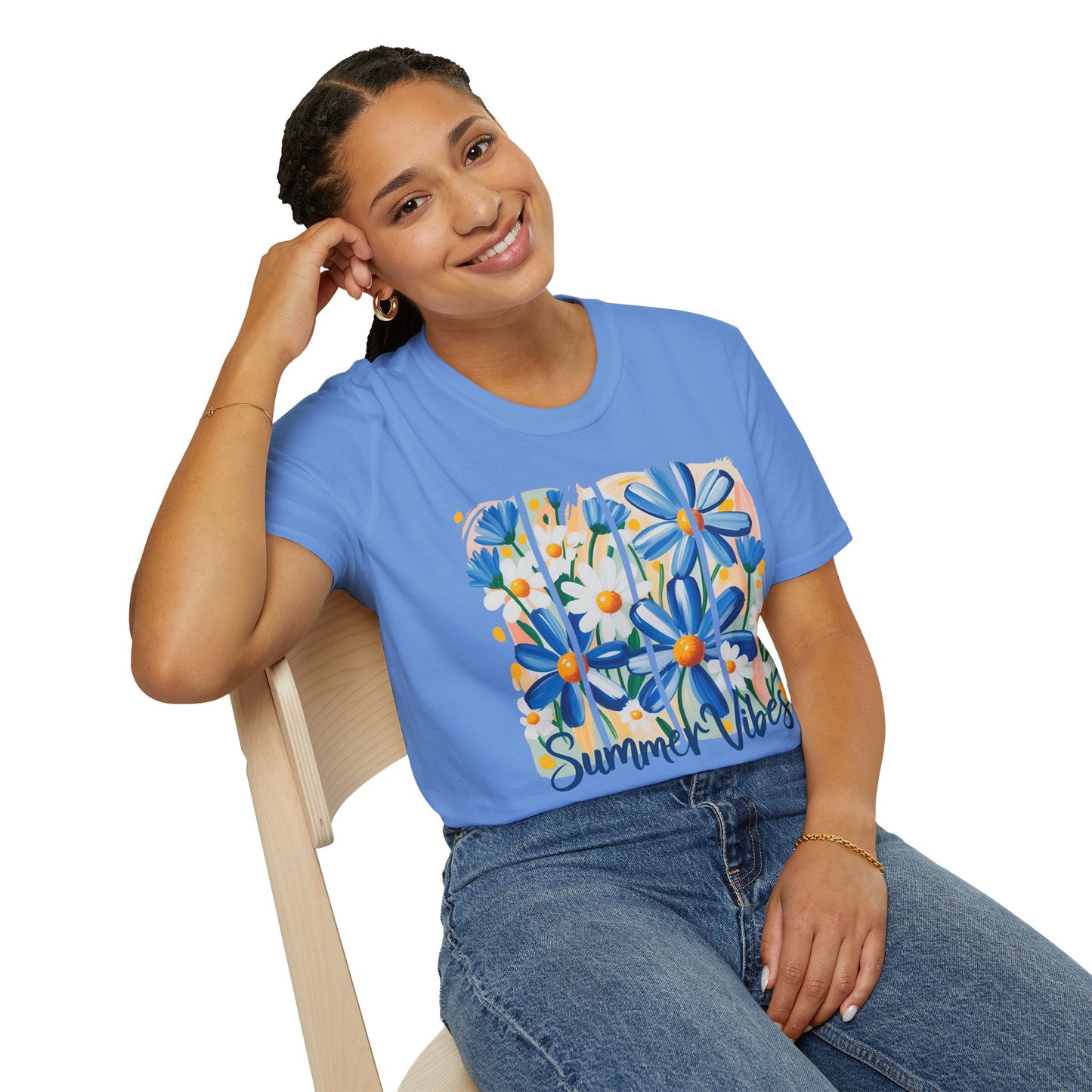 Summer Vibes T-Shirt | Floral Graphic Tee, Casual Wear, Gift for Her, Festival Outfit, Beachwear