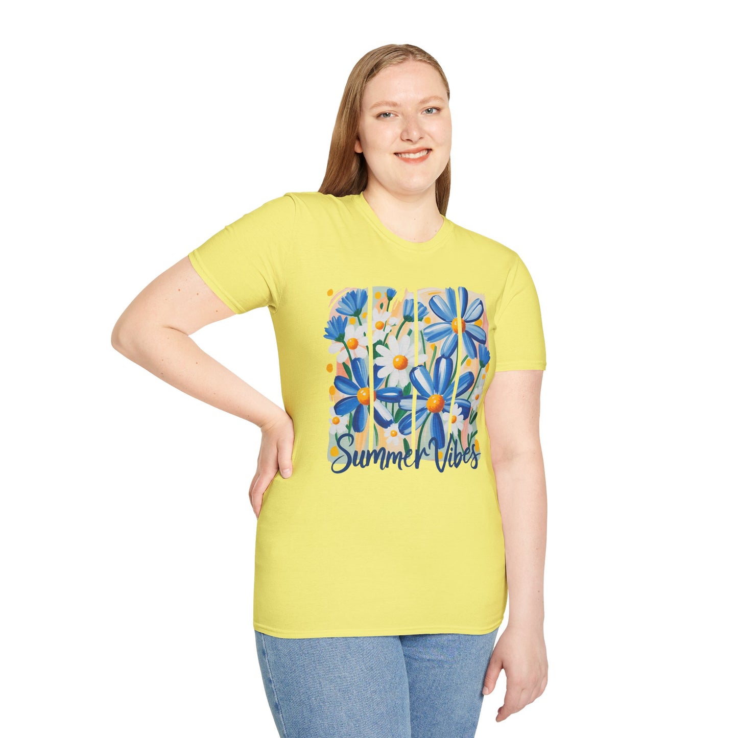 Summer Vibes T-Shirt | Floral Graphic Tee, Casual Wear, Gift for Her, Festival Outfit, Beachwear