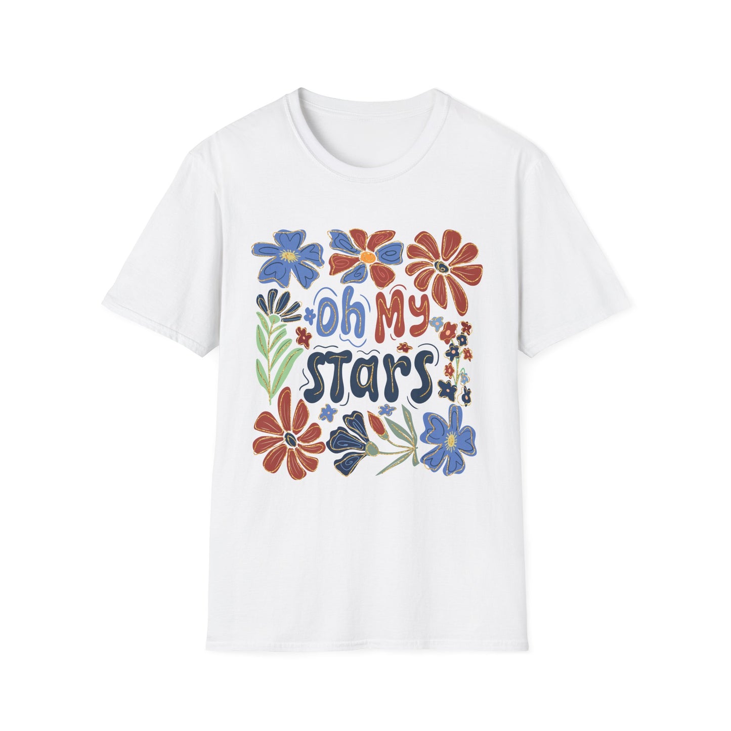Oh My Stars, Boho floral, 4th of July, Casual Wear, Gift for Her, Festival Outfit, Beachwear