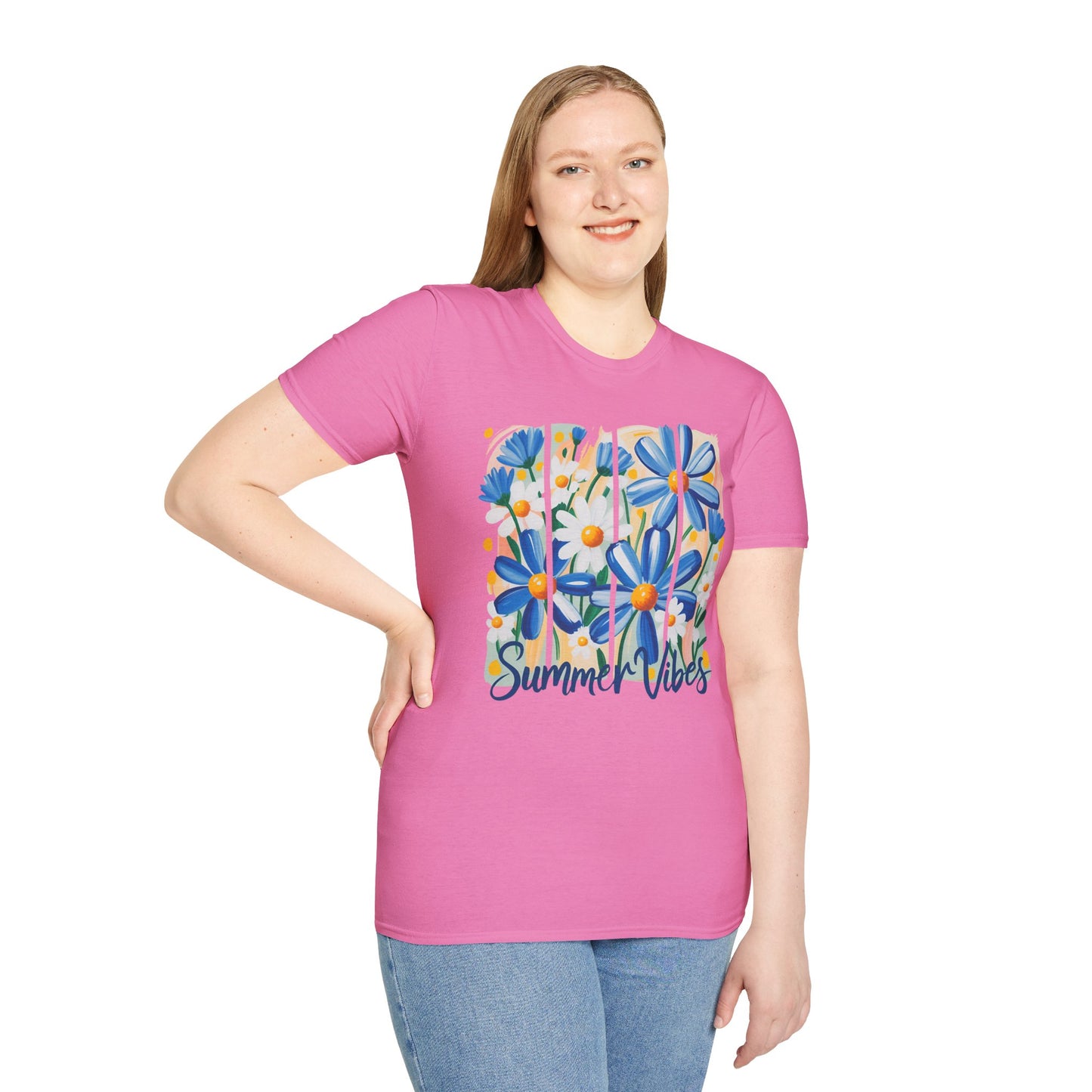 Summer Vibes T-Shirt | Floral Graphic Tee, Casual Wear, Gift for Her, Festival Outfit, Beachwear
