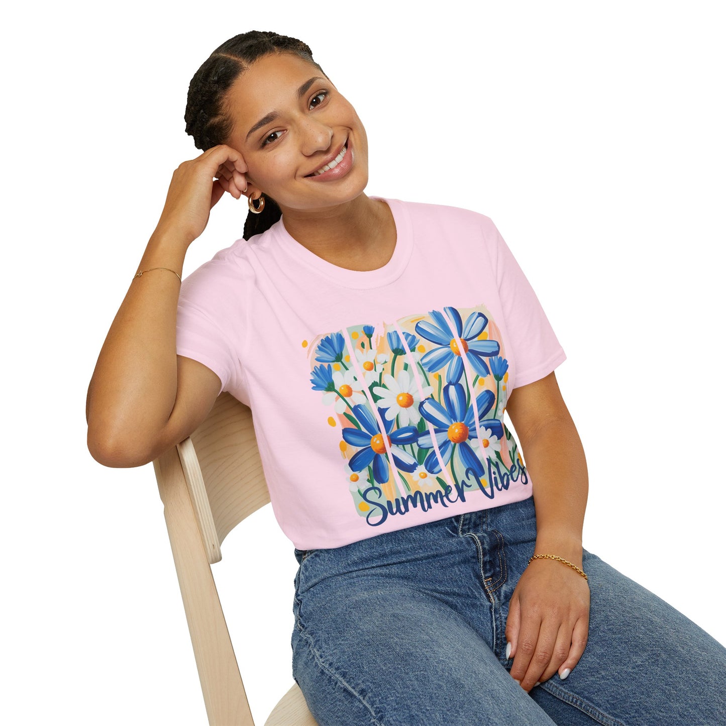 Summer Vibes T-Shirt | Floral Graphic Tee, Casual Wear, Gift for Her, Festival Outfit, Beachwear