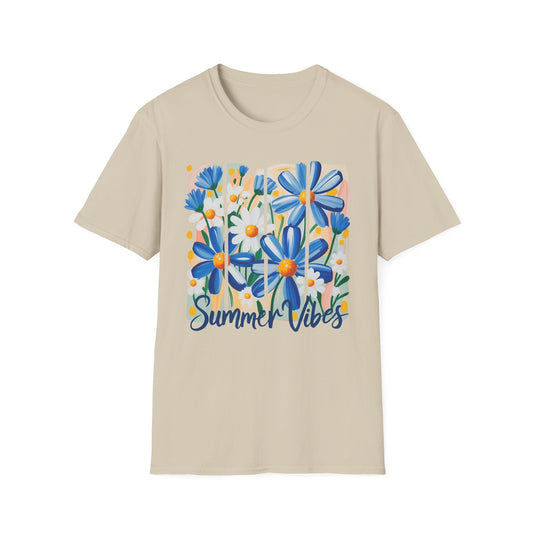 Summer Vibes T-Shirt | Floral Graphic Tee, Casual Wear, Gift for Her, Festival Outfit, Beachwear